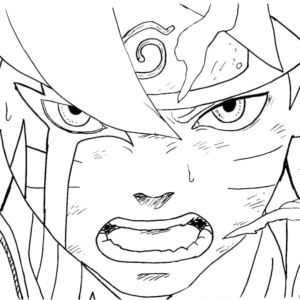 boruto otsutsuki mode Coloring Page - Anime Coloring Pages