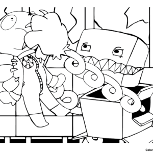 Boxy Boo coloring pages – Having fun with children