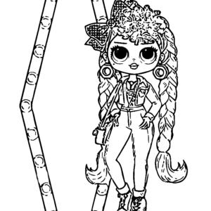 OMG Fashion LOL OMG Doll Coloring Pages - Free Printable Sheets