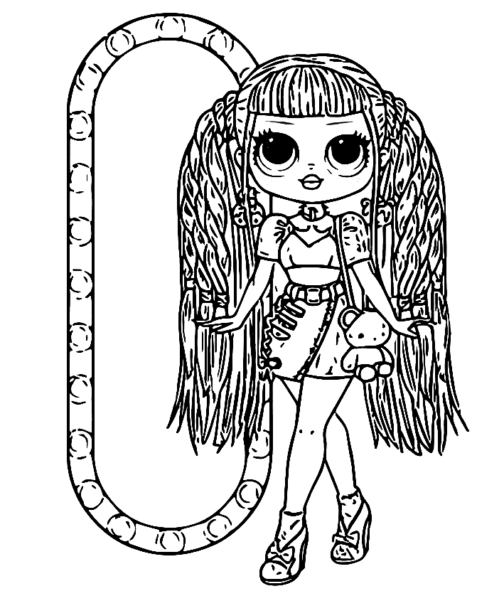 Colorir Lol Bebe  Star coloring pages, Unicorn coloring pages