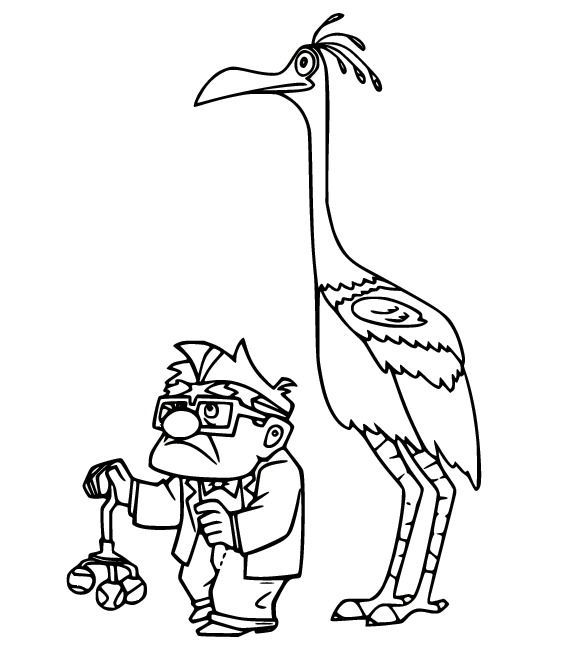 kevin up coloring page