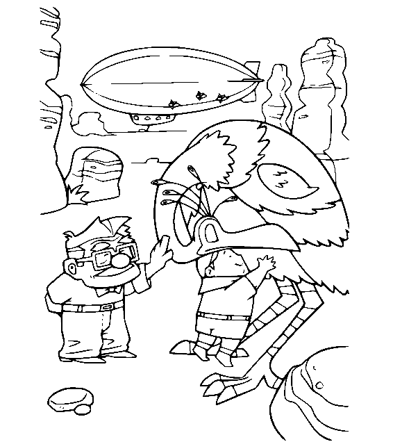 kevin up coloring page