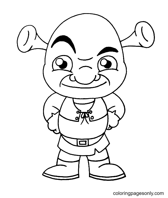 Shrek Coloring Pages Printable for Free Download