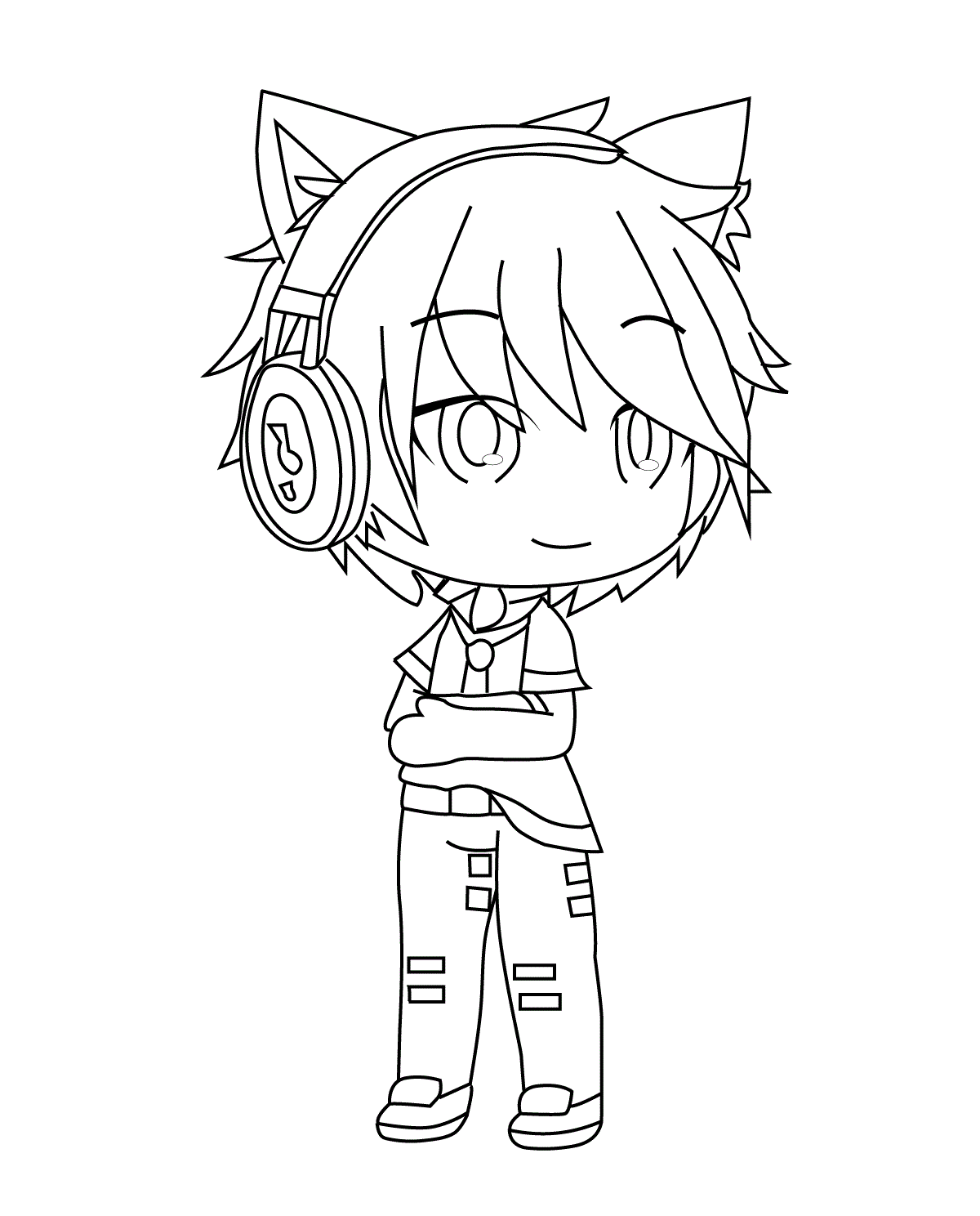 Gacha Life Coloring Pages