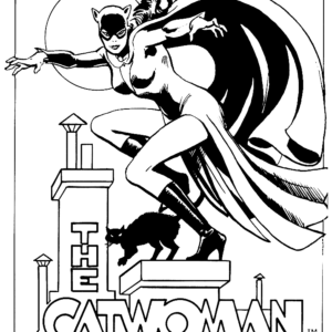 batman and catwoman coloring pages