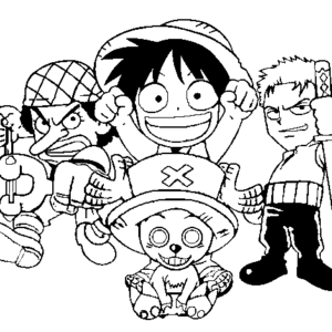 One Piece Film Red Coloring Pages Printable for Free Download