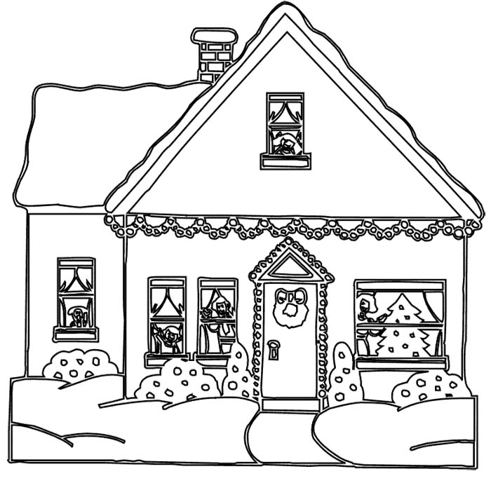 Desenhos de Casas para colorir e Imprimir - Pintar Grátis Online