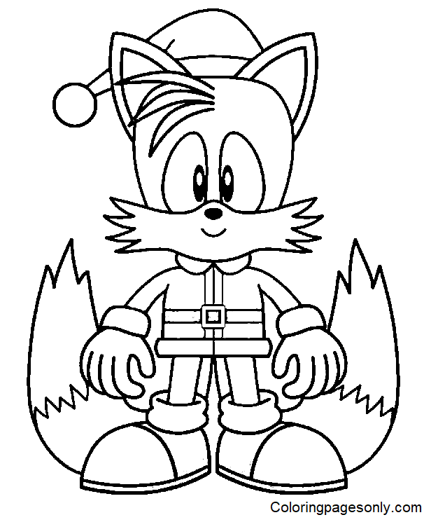 Coloring page - Miles Tails Prower