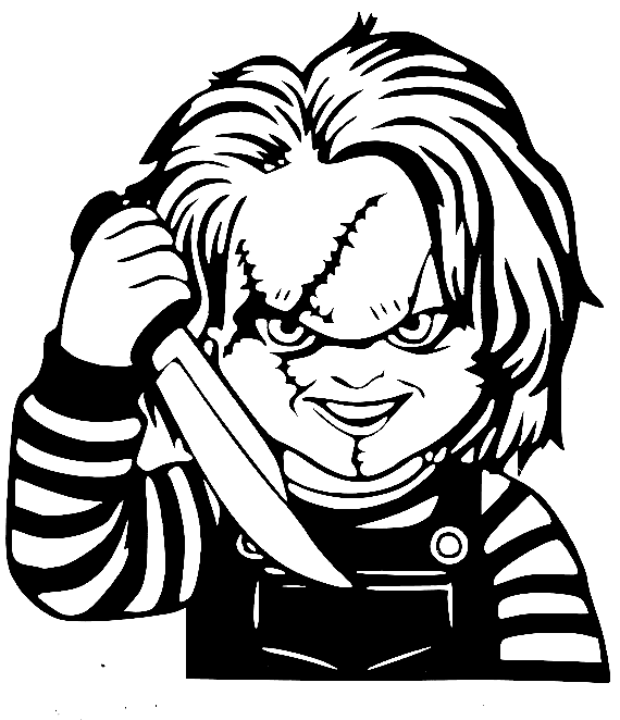 Desenhos de Chucky para colorir e Imprimir - Pintar Grátis Online