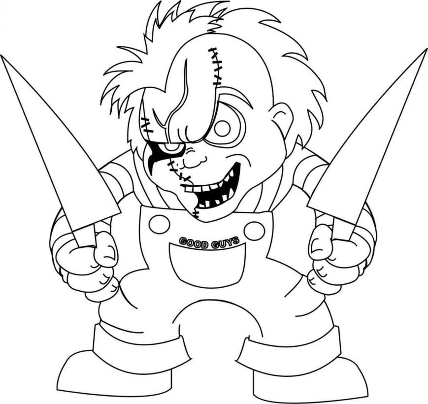 Desenhos de Chucky para colorir e Imprimir - Pintar Grátis Online