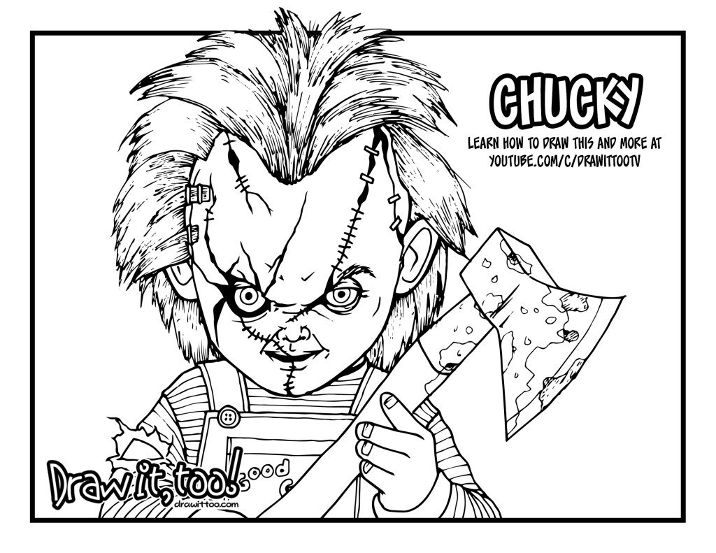 Desenhos de Chucky para colorir e Imprimir - Pintar Grátis Online