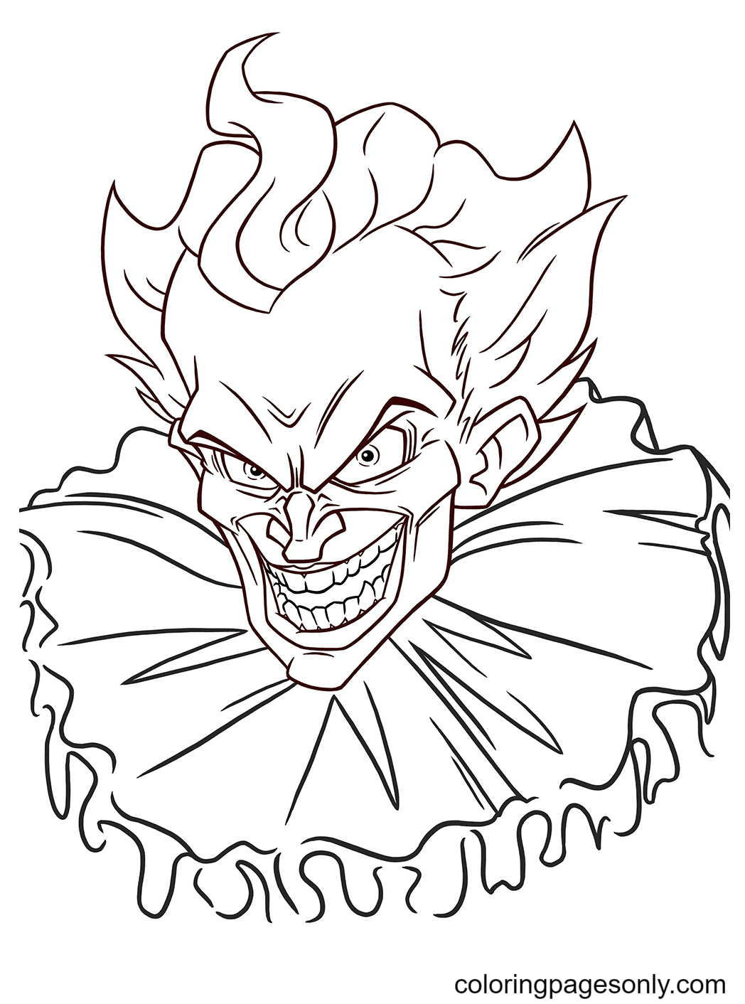 Desenhos de Pennywise para Colorir e Imprimir - Pintar Grátis Online