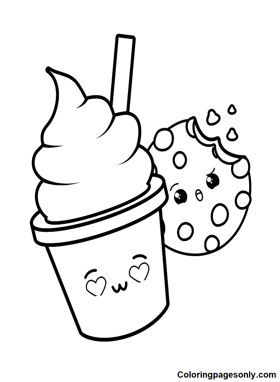 Printable Cookies Coloring Pages
