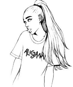 22+ Ariana Grande Coloring Pages