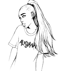 Ariana Grande Coloring Pages Printable for Free Download