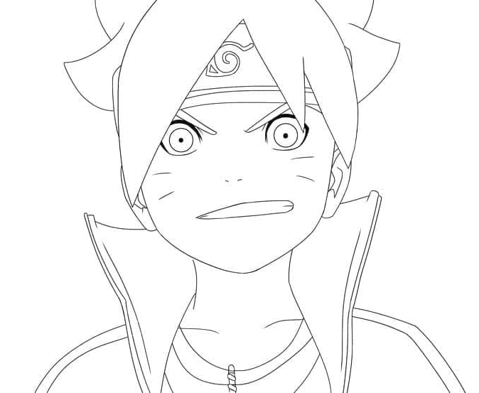 Naruto and Boruto coloring pages to download, print and color