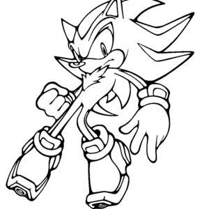 Shadow The Hedgehog Coloring Pages - Shadow The Hedgehog Color - 671x1190  PNG Download - PNGkit