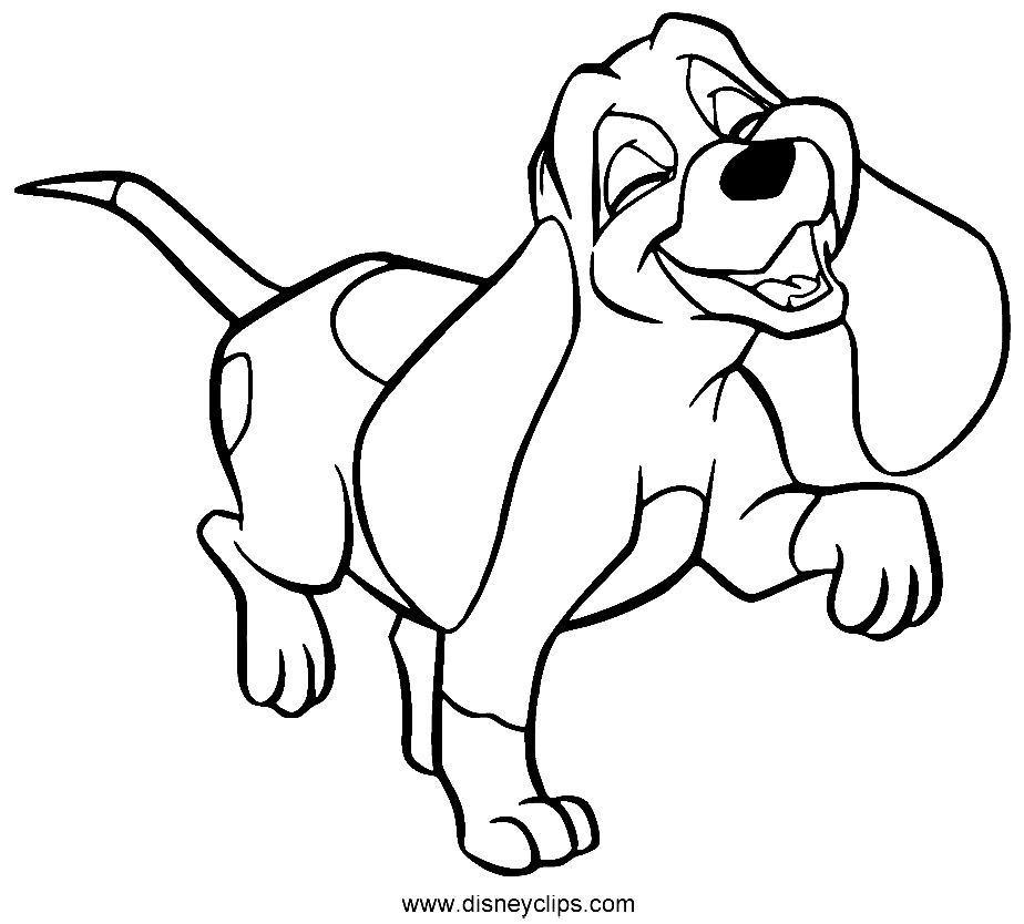 Fox And Hound Disney Coloring Pages