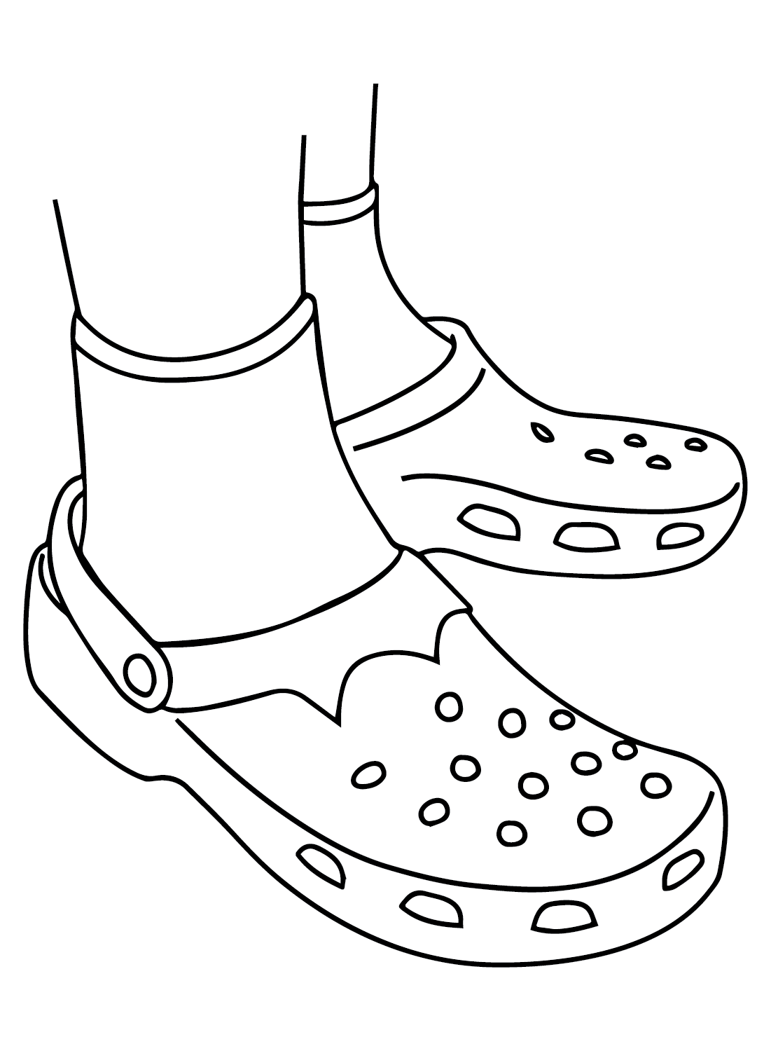 Crocs Coloring Pages Printable for Free Download