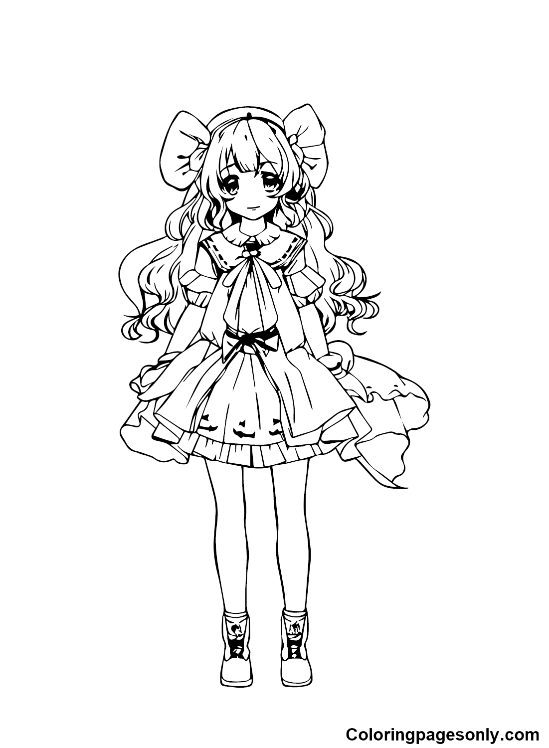 Anime Girls Coloring Pages