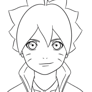 Boruto Smiles Coloring Pages - Free Printable Coloring Pages