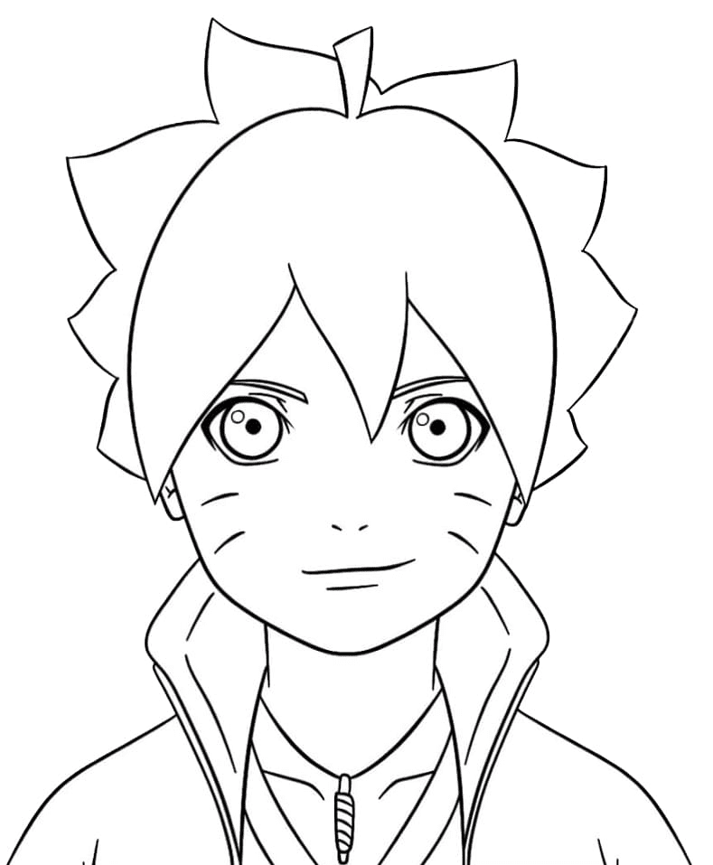 boruto boy Coloring Page - Anime Coloring Pages