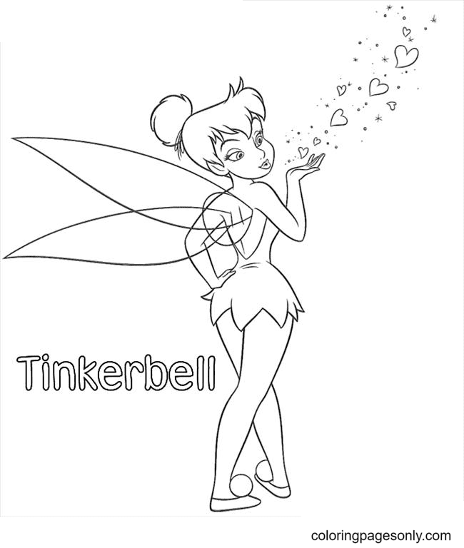 Tinkerbell coloring discount