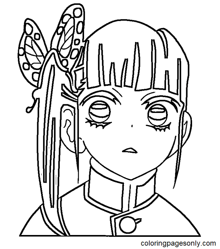 Tsuyuri Kanao Coloring Pages Printable for Free Download