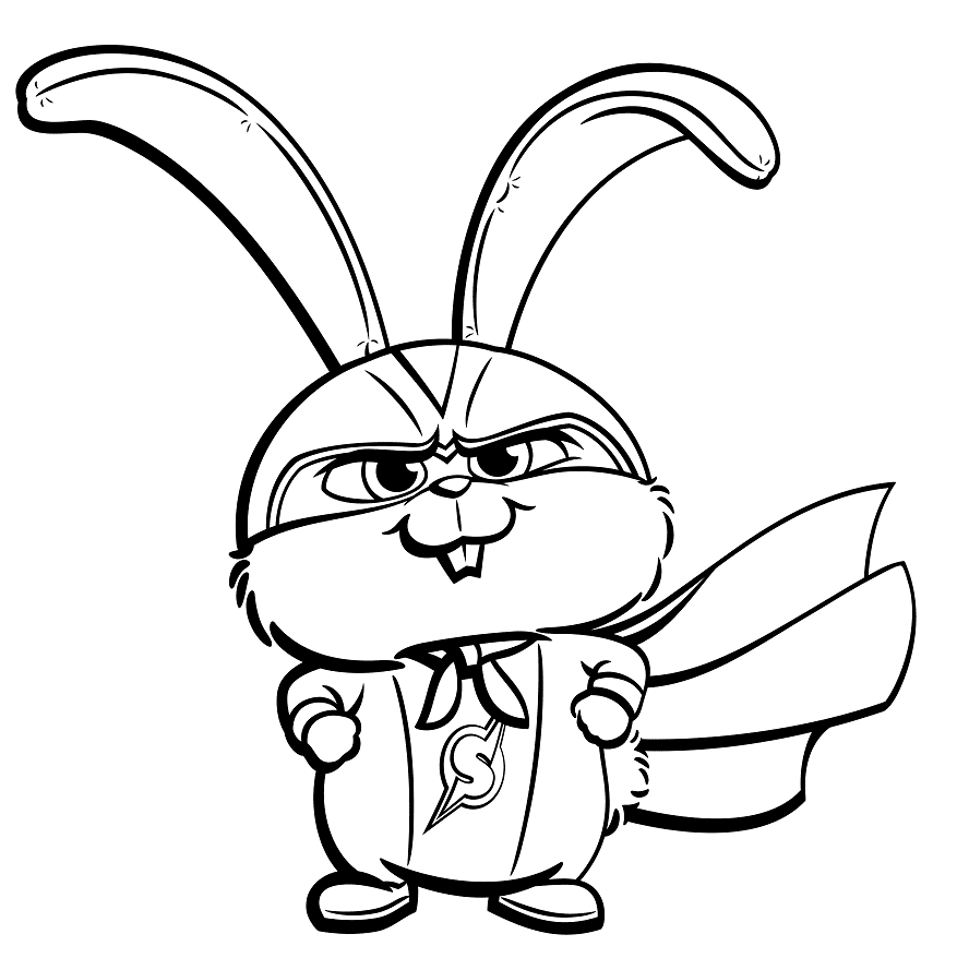 The Secret Life of Pets Coloring Pages Printable for Free Download