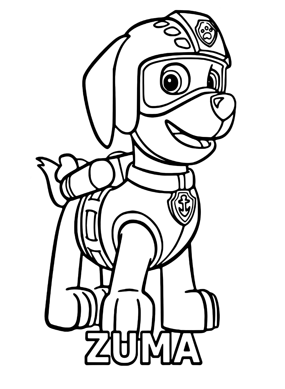 Zuma Paw Patrol Coloring Pages Printable for Free Download