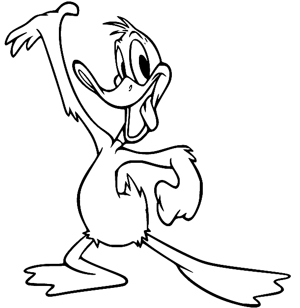 Daffy Duck Coloring Pages Printable for Free Download