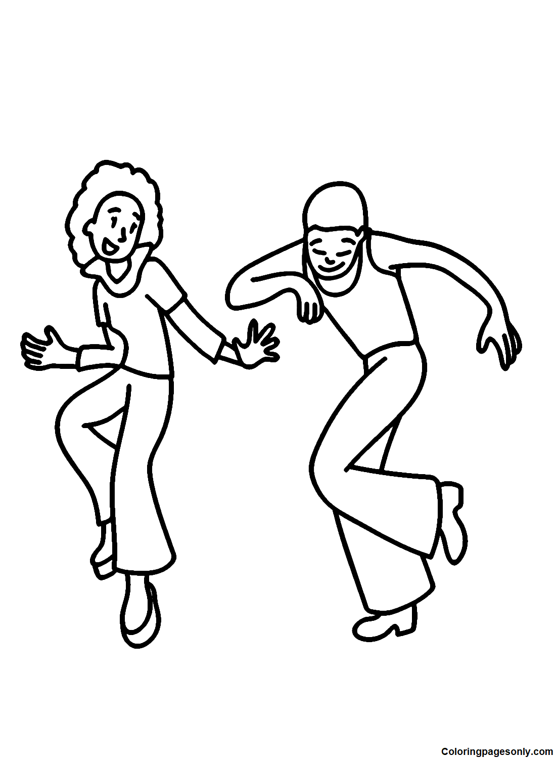 Desenhos de dança Para Colorir e Imprimir - Pintar Grátis Online