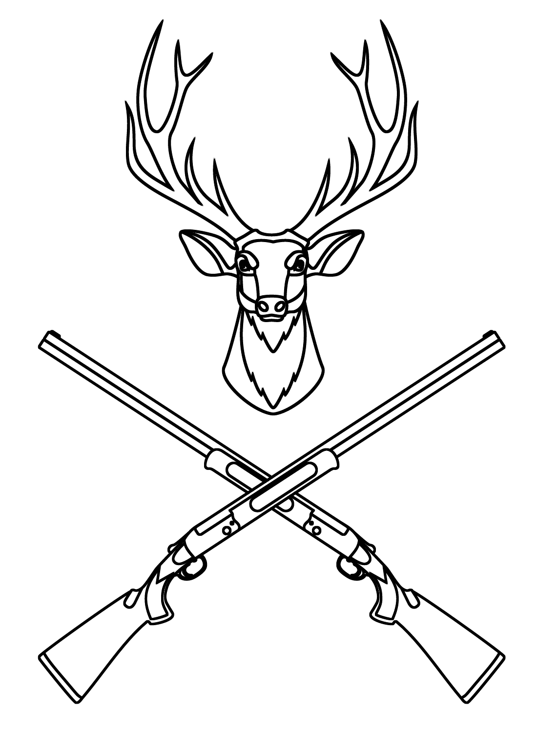 Printable Hunting Coloring Pages