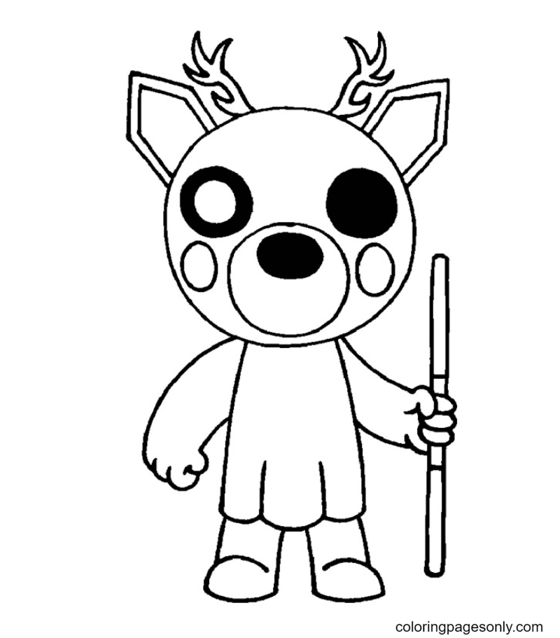 Demon Piggy Roblox Coloring Pages - Free Printable Coloring Pages