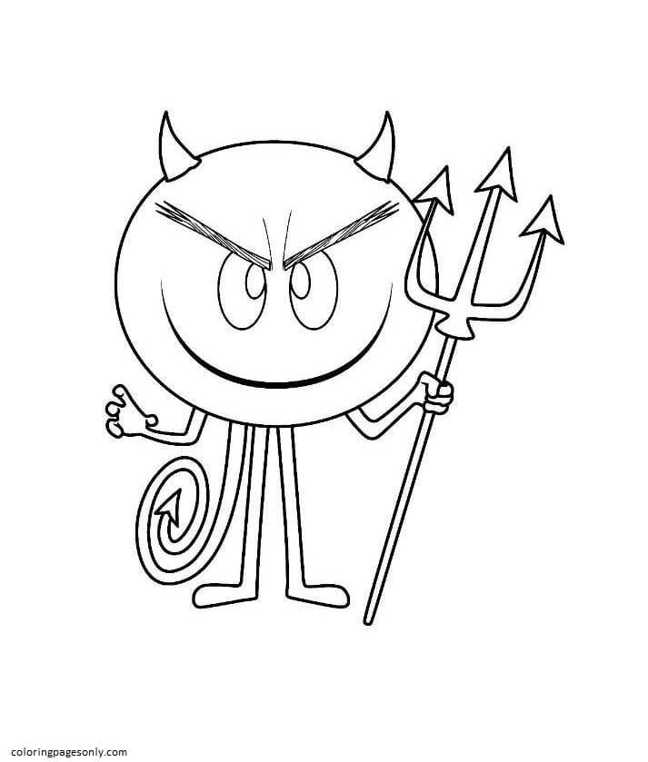 Crossed Swords Emoji coloring page