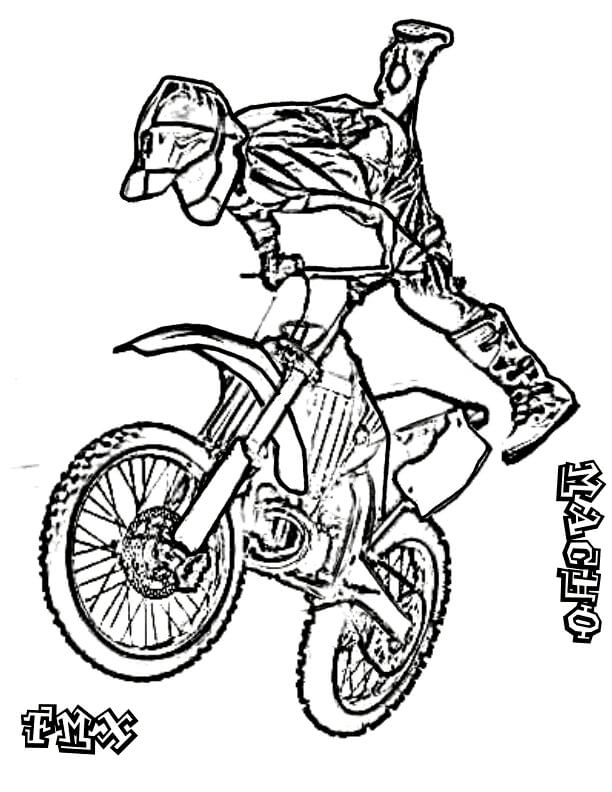 Bear on a Motorcycle Coloring Pages - Get Coloring Pages