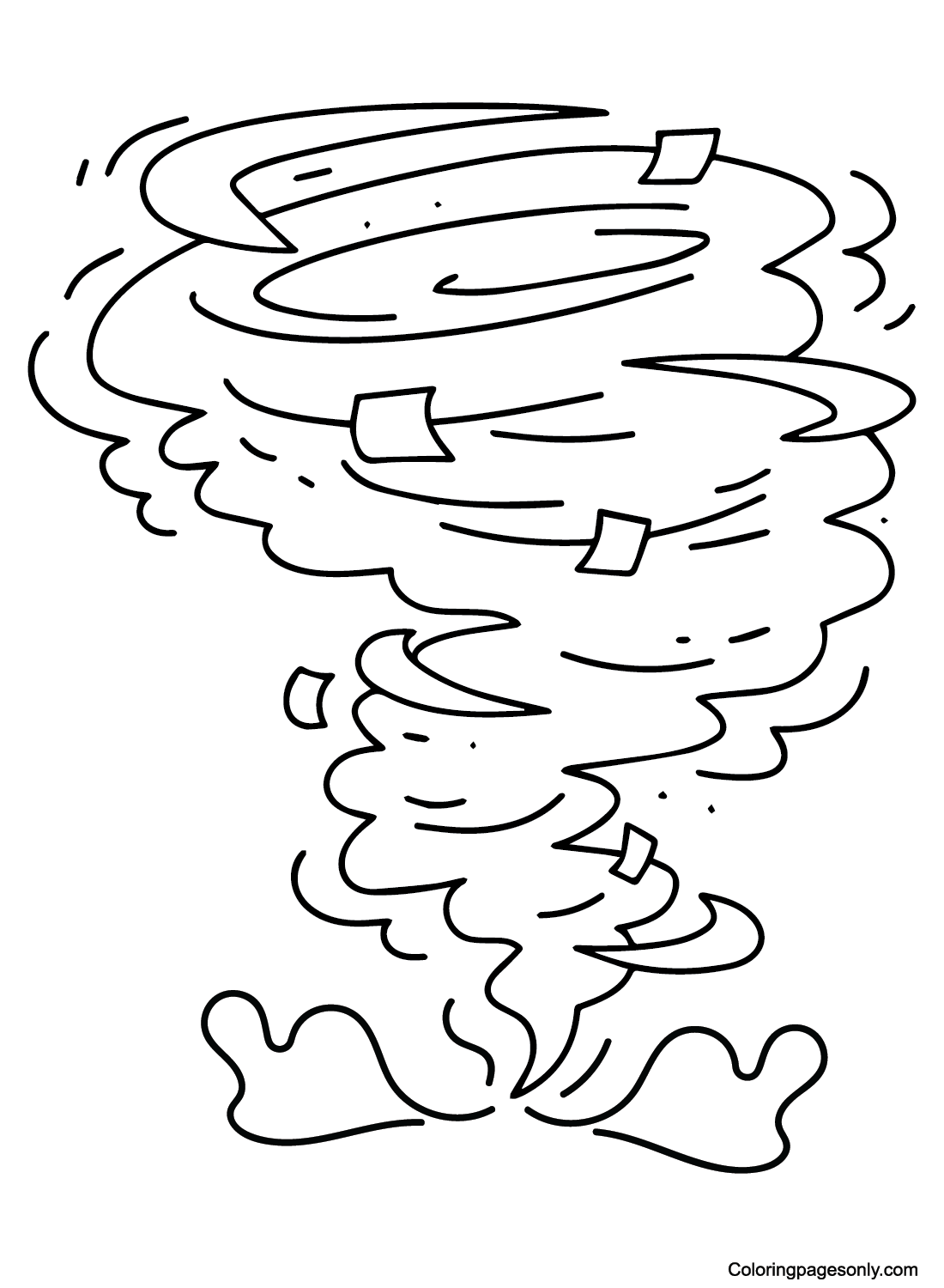 Tornado Coloring Pages Printable for Free Download