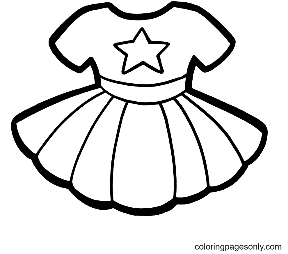 Dress Coloring Pages Printable for Free Download