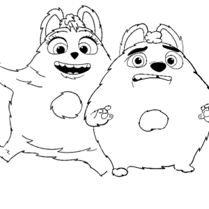 Kids-n-fun.com  6 coloring pages of Grizzy and the Lemmings