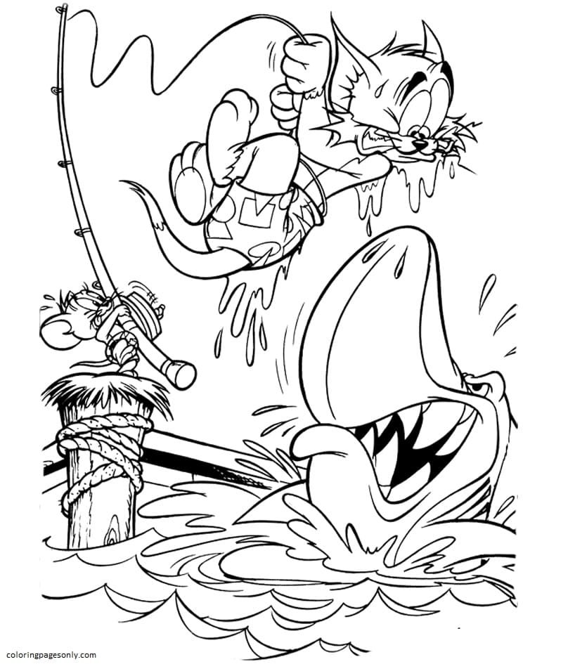 Tom And Jerry Coloring Pages Printable for Free Download