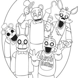 25 Free Five Nights At Freddy's Coloring Pages for Fans