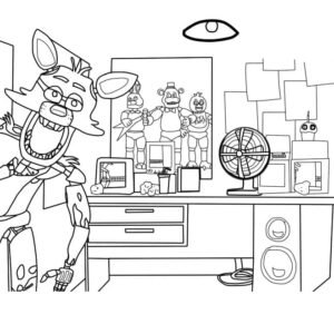 25 Free Five Nights At Freddy's Coloring Pages for Fans