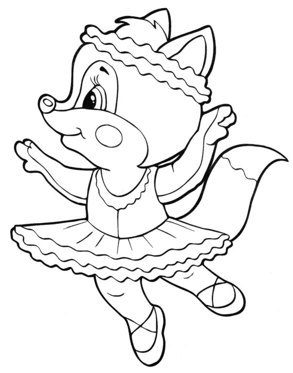 Desenhos de Bailarina Para Colorir e Imprimir - Pintar Grátis Online