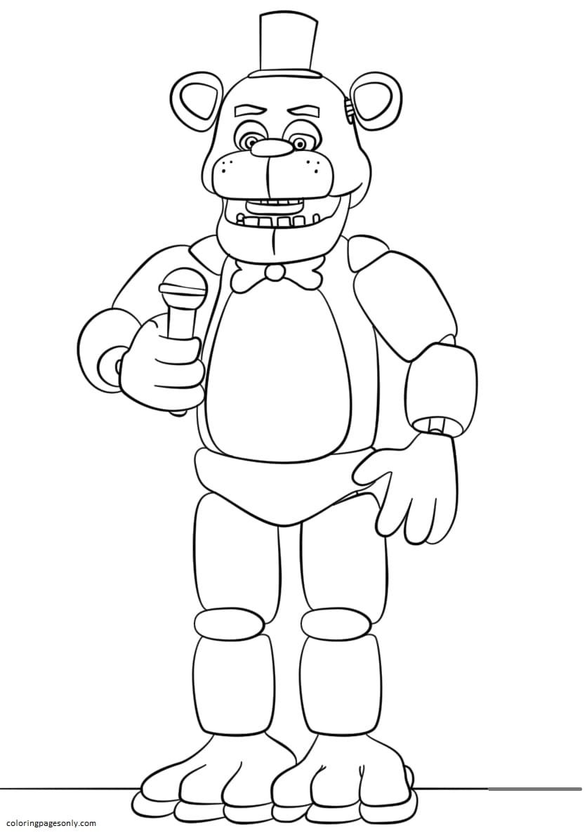 Five Nights At Freddy's Coloring Pages Printable for Free Download