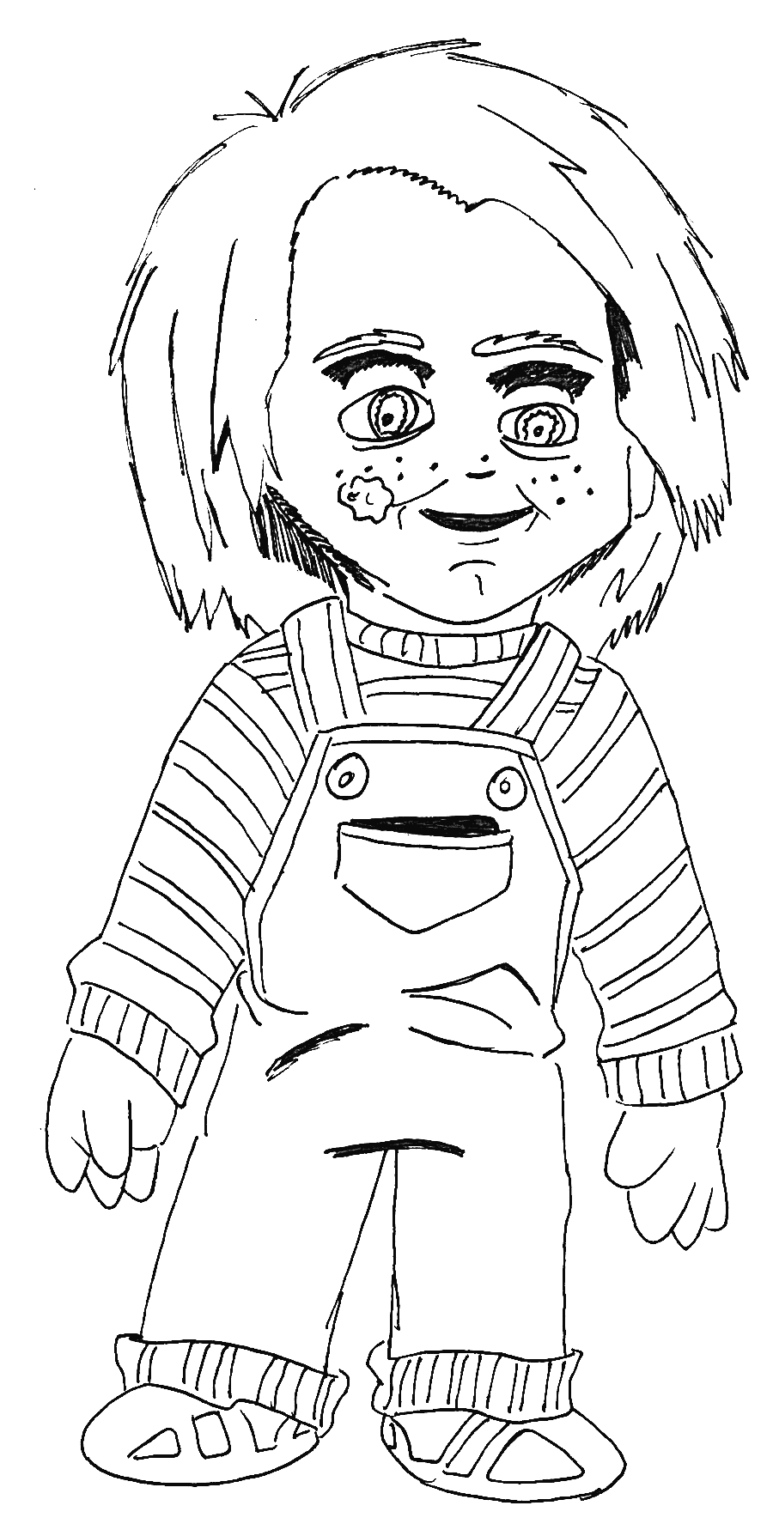 Chucky Coloring Pages Printable for Free Download