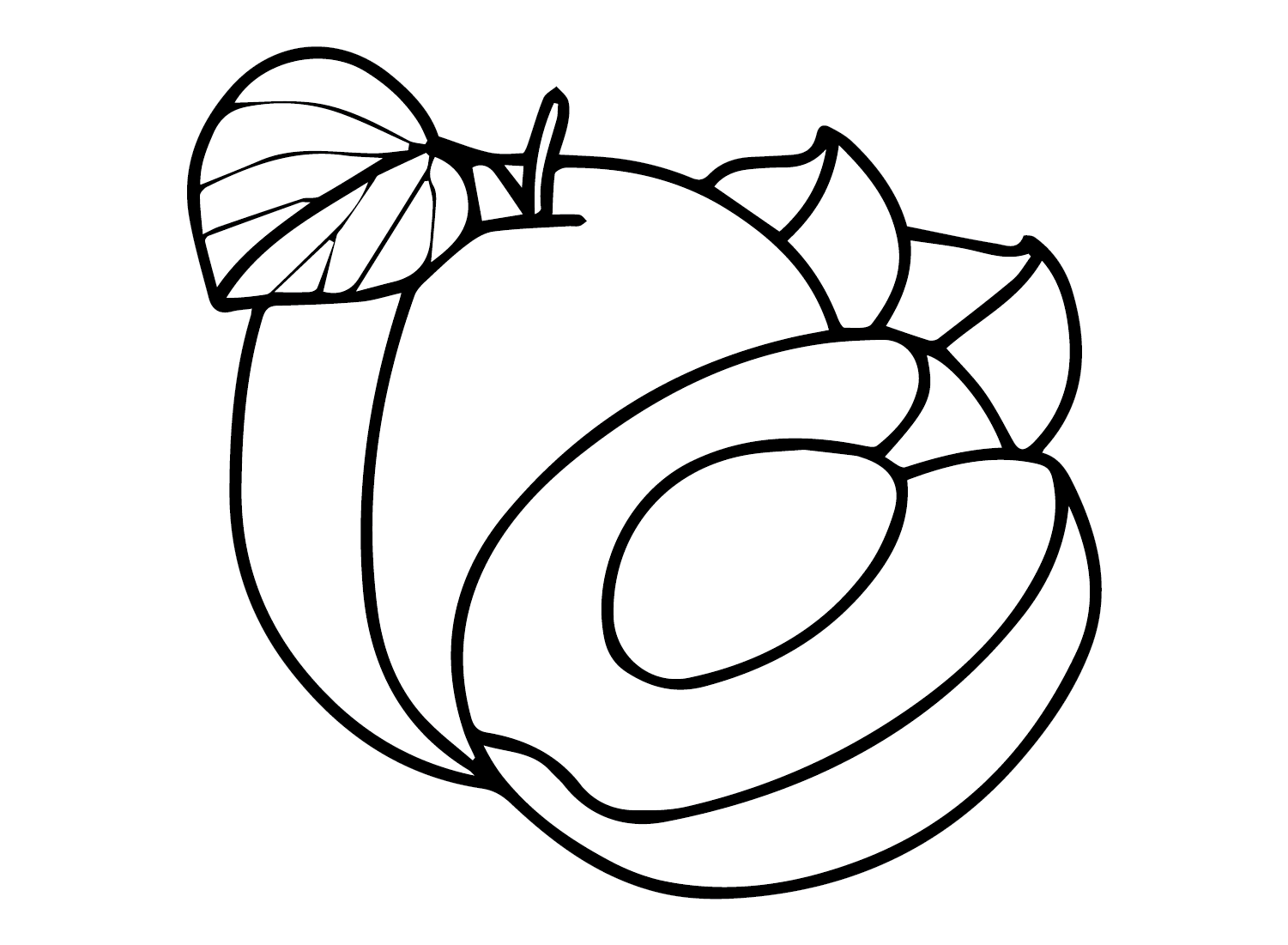 Peaches Coloring Pages Printable for Free Download