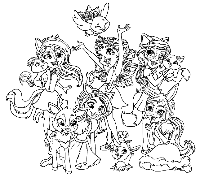 Enchantimals Coloring Pages Printable for Free Download