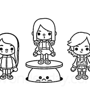 Printable Toca Boca Paper Doll and Clothes Activities for Kids