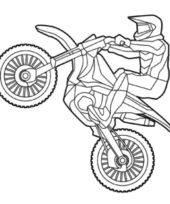 Dirt Bike Coloring Pages Printable for Free Download