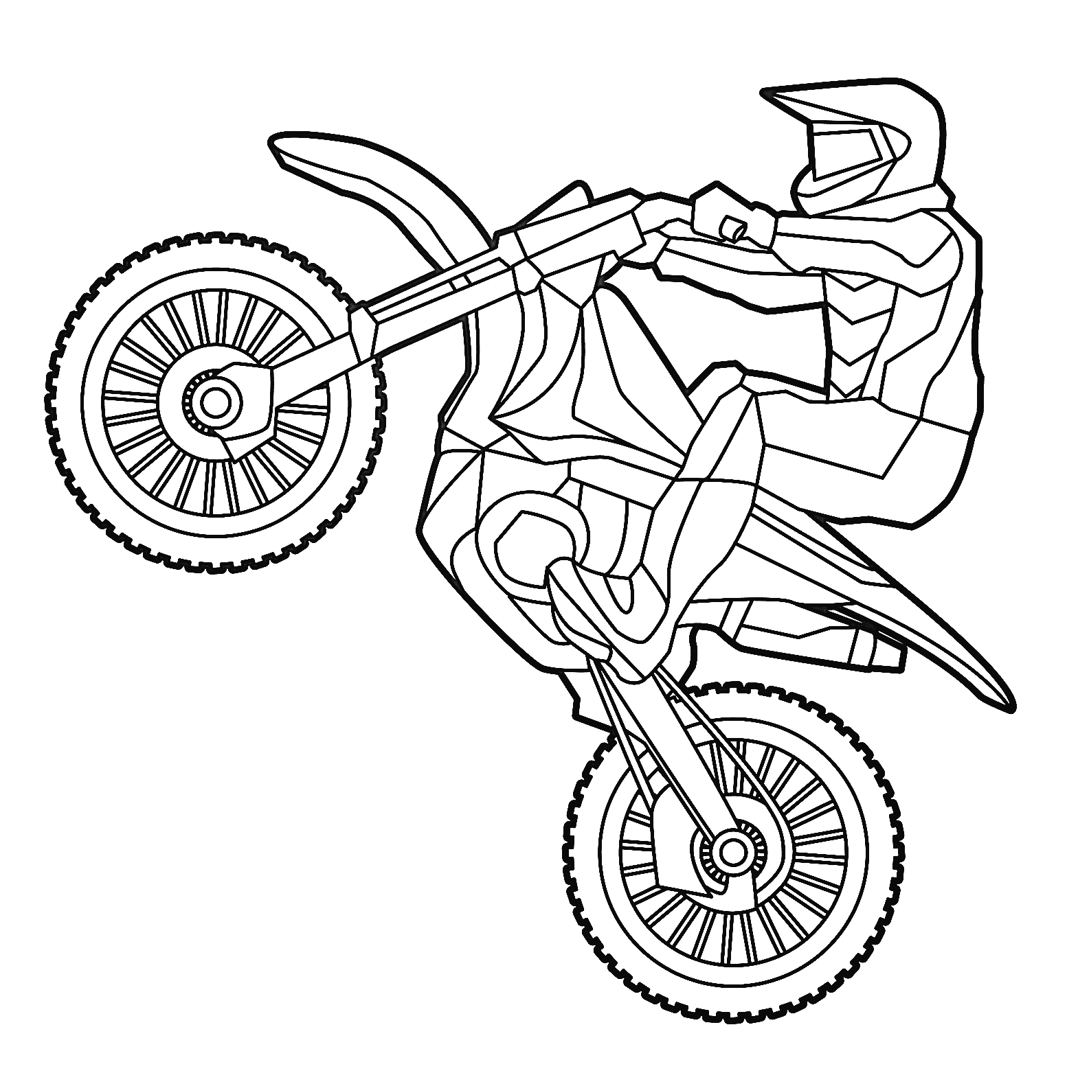 Dirt Bike Coloring Pages Printable for Free Download